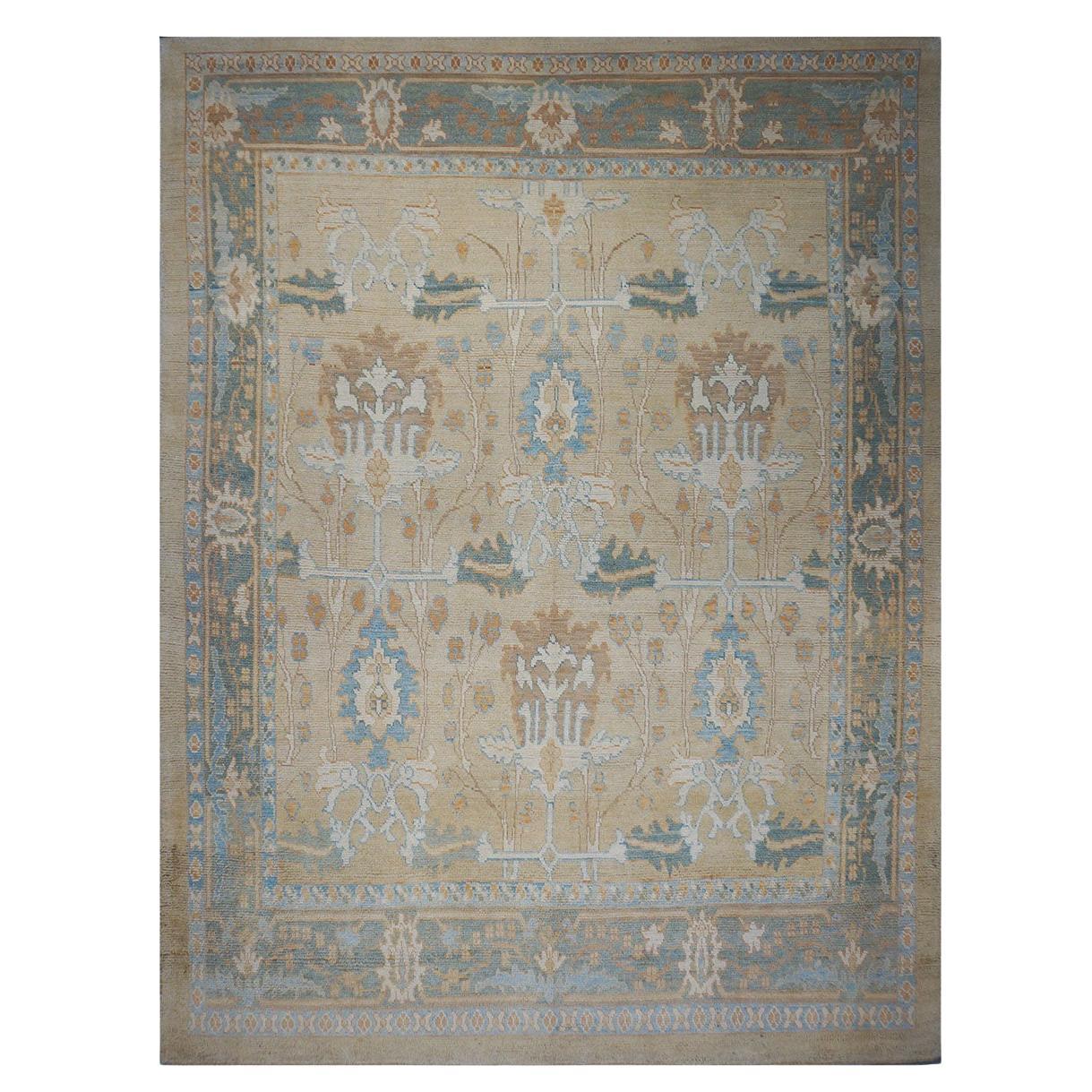 21st Century William Morris Donegal Carpet Ivory and Tan For Sale