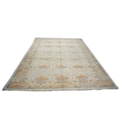 21st Century William Morris Donegal Carpet Light Blue and Orange