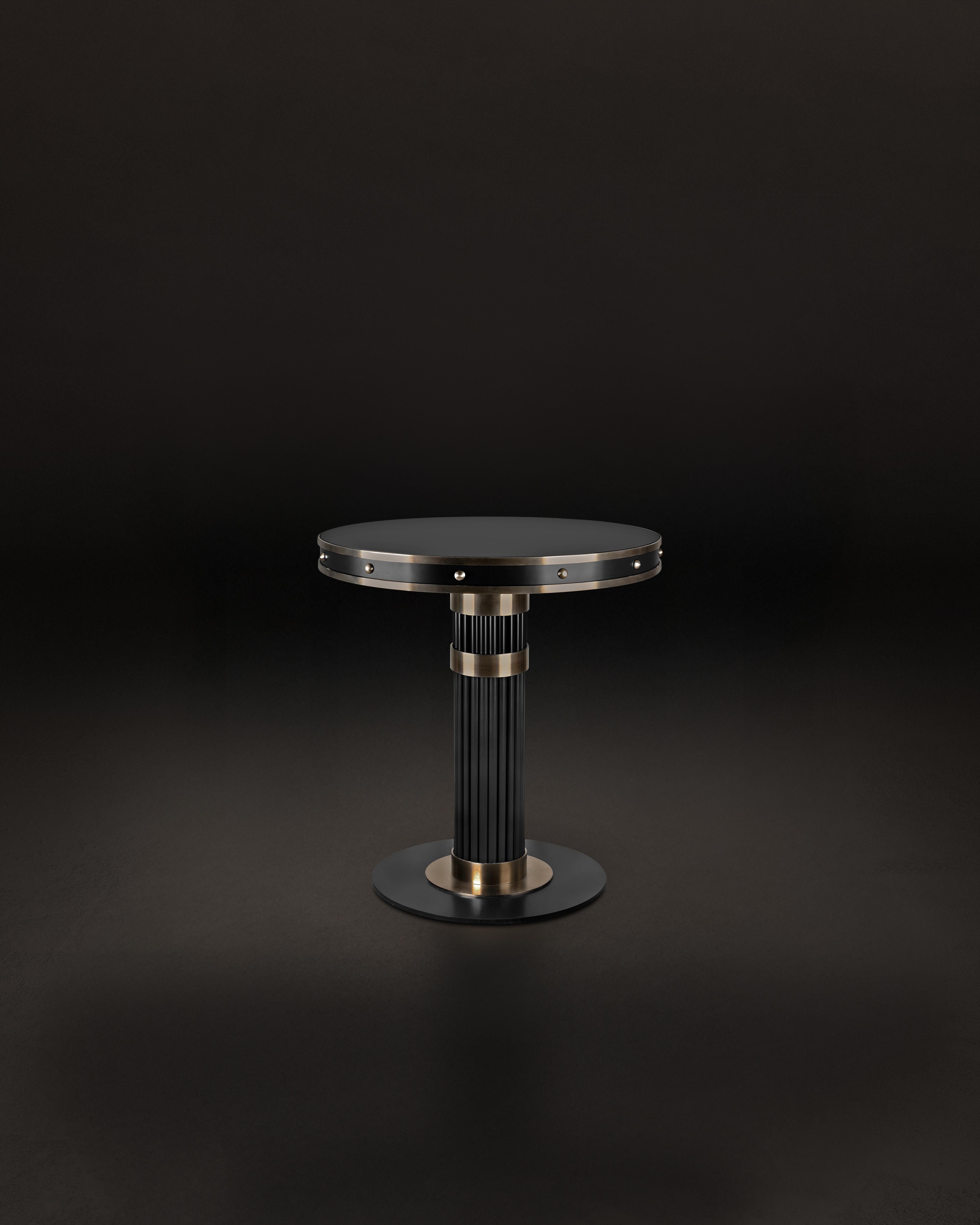 21e siècle, table de salle à manger Willis en bois et acier fabriqué au Portugal par Porus Studio en vente 3