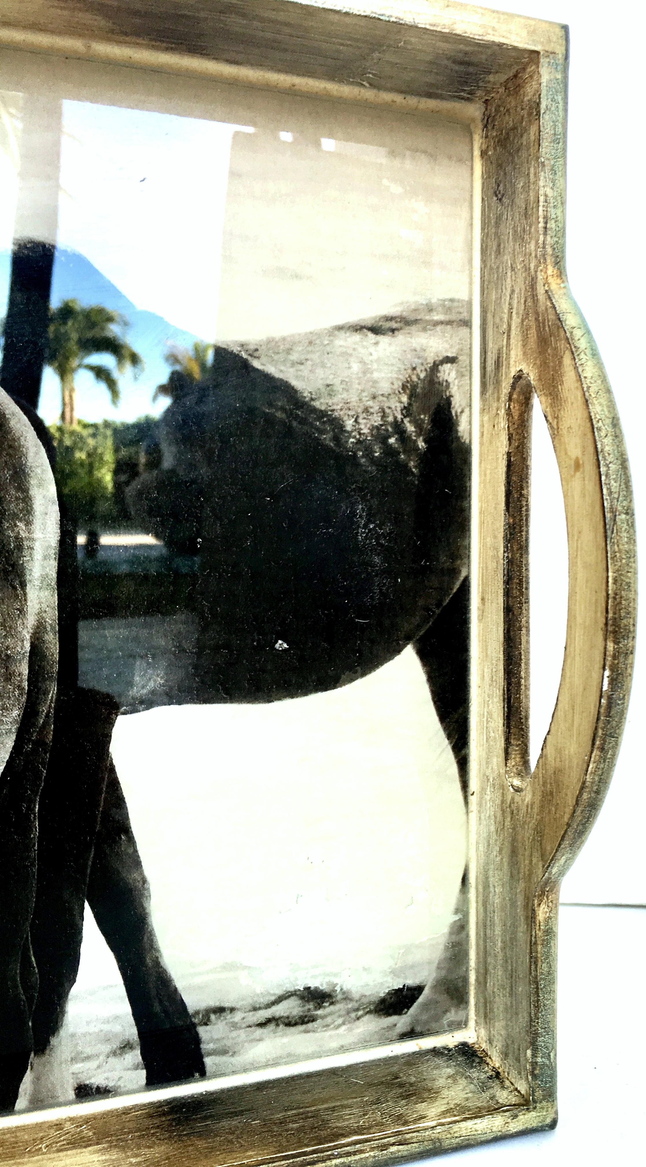 21st Century Wood and Glass Handle 