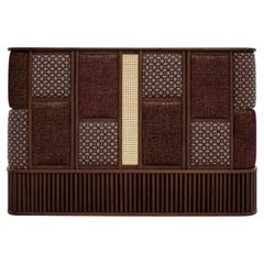 21st Century Wood Rattan Tom Bar Counter Handmade in Portugal by Wood Tailors