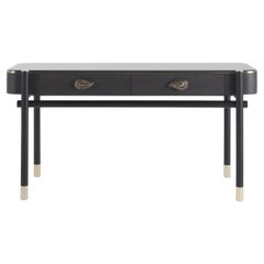 21st Century Woodstock Dressing Table in Wood and Brass by Etro Home Interiors