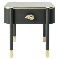 21st Century Woodstock Night Table 1 Drawer in Wood by Etro Home Interiors