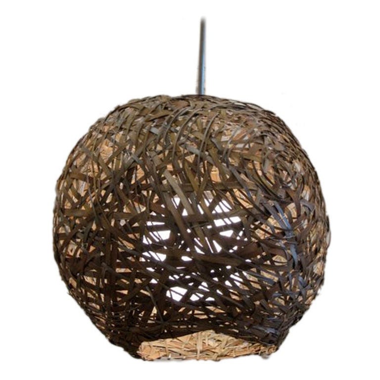 21st Century Woven Oak Lighted Sculpture by Lucy Slivinski