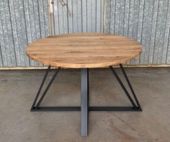21st Century Wrought Iron Patio or Kitchen Dinning Table, Indoor and Outdoor