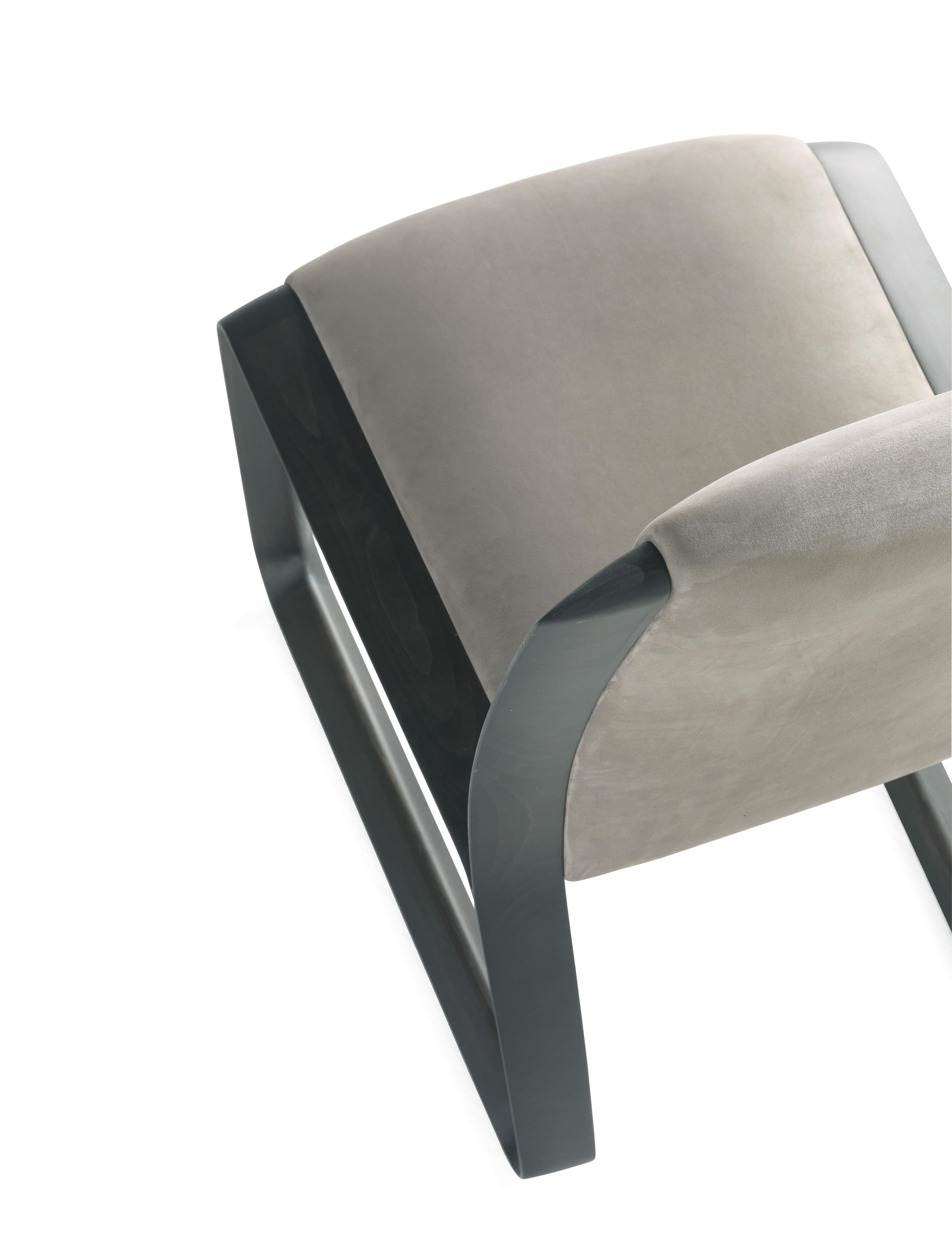 21st Century Wynwood Chair in Leather by Gianfranco Ferré Home In New Condition For Sale In Cantù, Lombardia