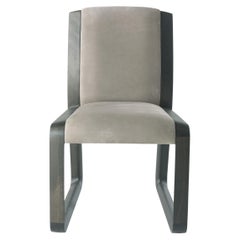 21st Century Hamar Chair in Velvet and Vienna Straw by Etro Home ...