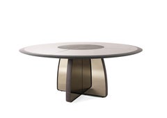 21st Century Wynwood Round Table in Bronzed Mirror by Gianfranco Ferré Home