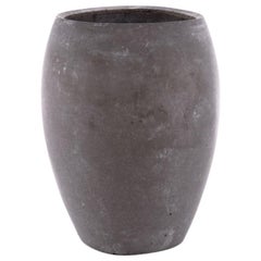 21st Century Zazen Collection Vaso in cemento colore grigio scuro, Mod. II