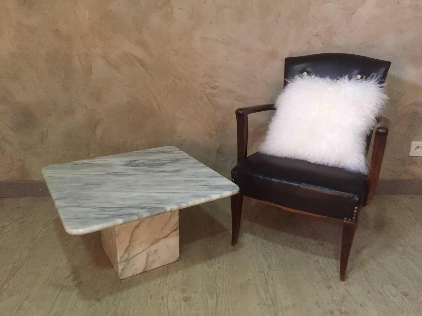 21st Century, White Carrara Marble Coffee Table 1