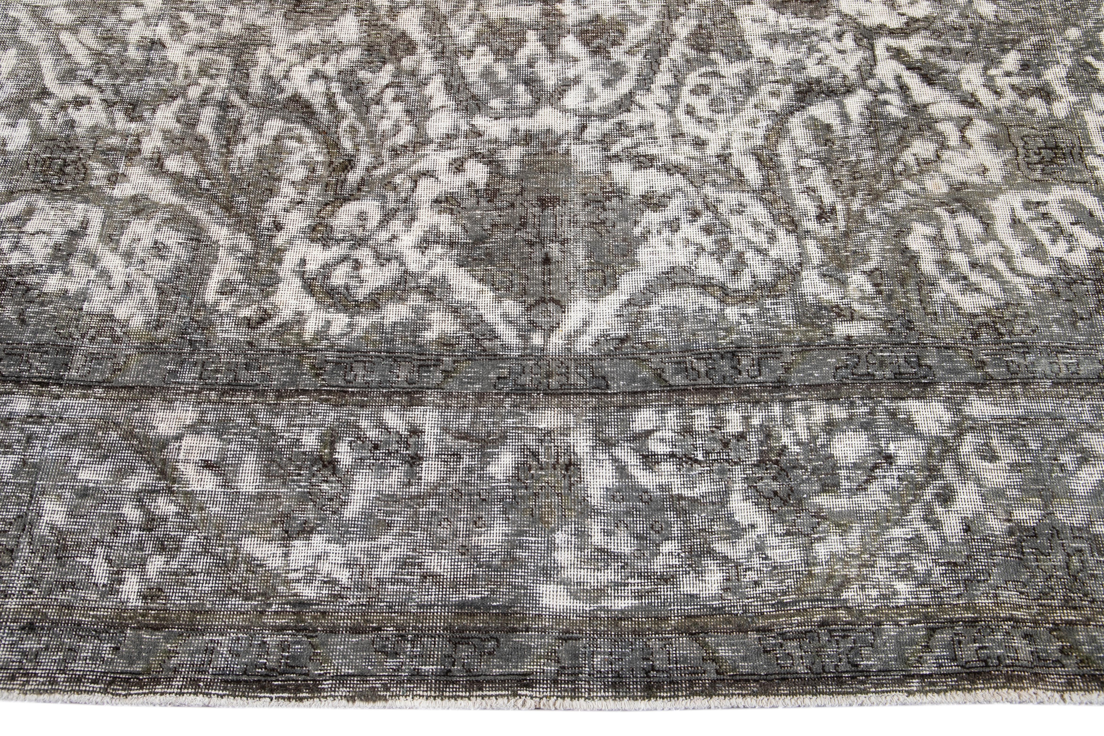 21st Century Modern Overdyed Wool Rug For Sale 4