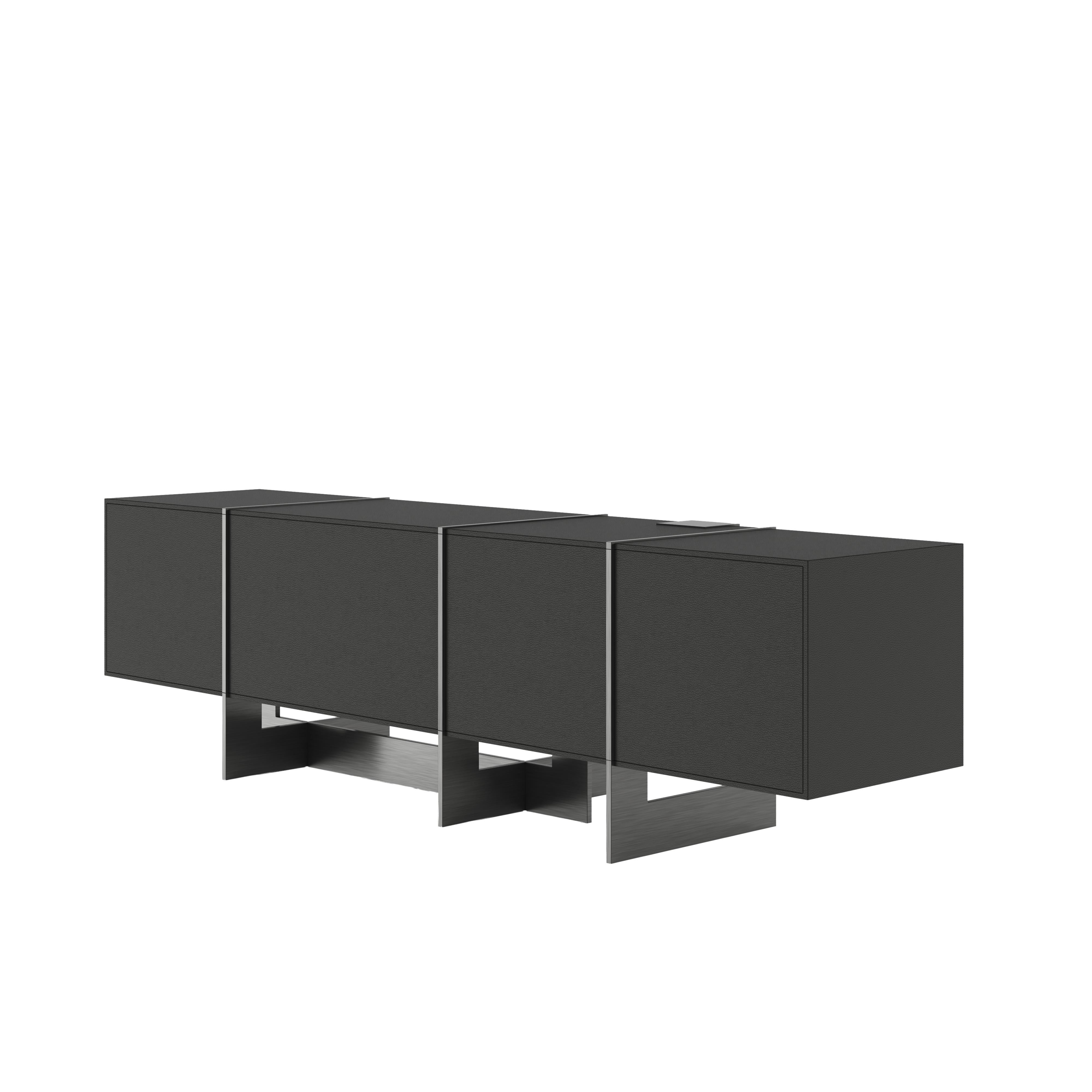 21st Coloma TV Unit American Grey Kenzo Made in Portugal by Porus Studio For Sale 1