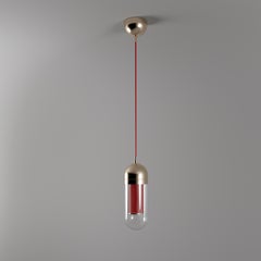 21st Denver I Pendant Lamp Brass Clear Glass by Porus Studio