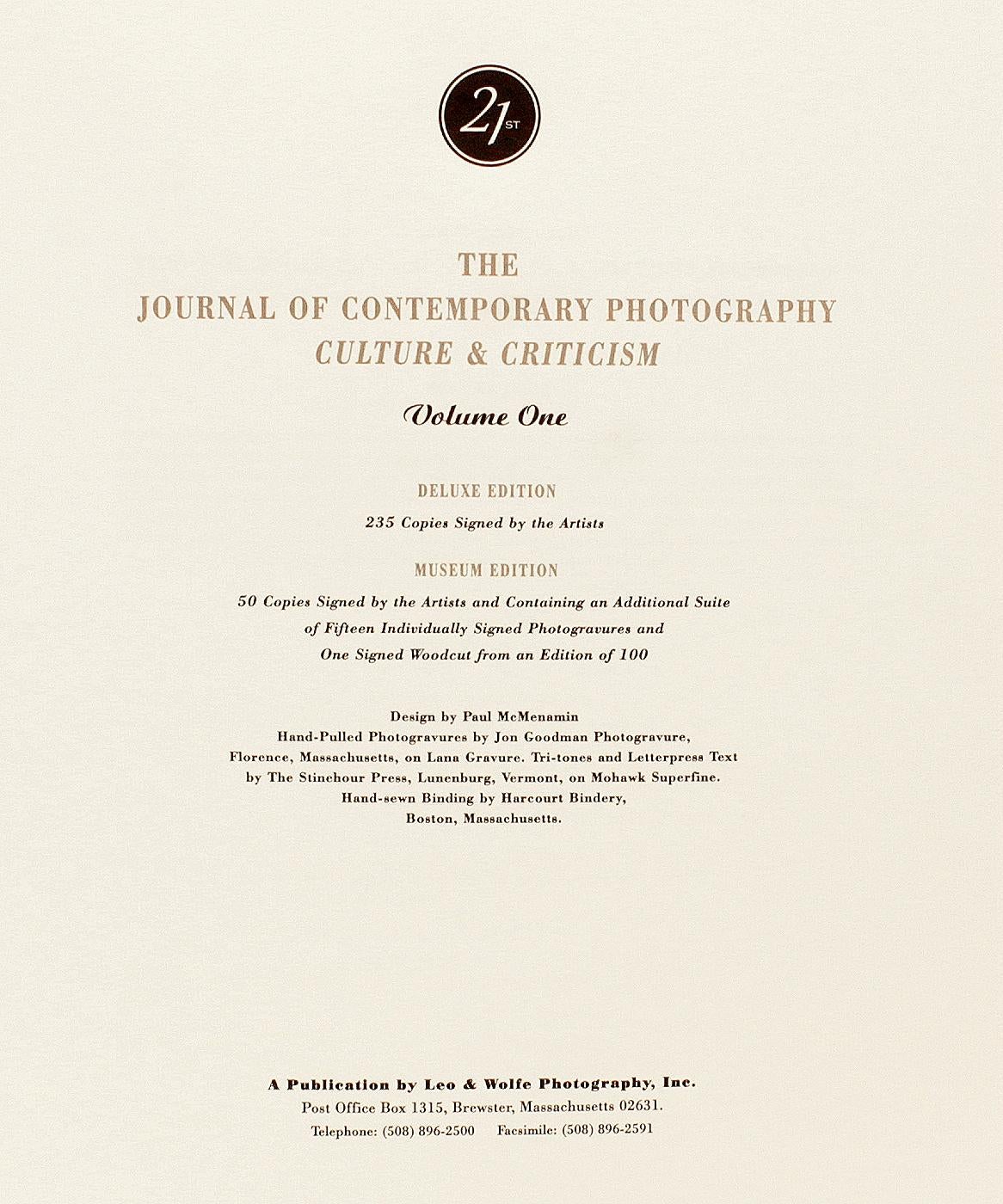 Fabric 21st Editions. The Journal of Contemporary Photography - 6 vols. SIGNED For Sale