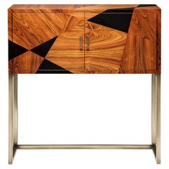 21st Geometry Cabinet Ebonised Sikomoro Wood