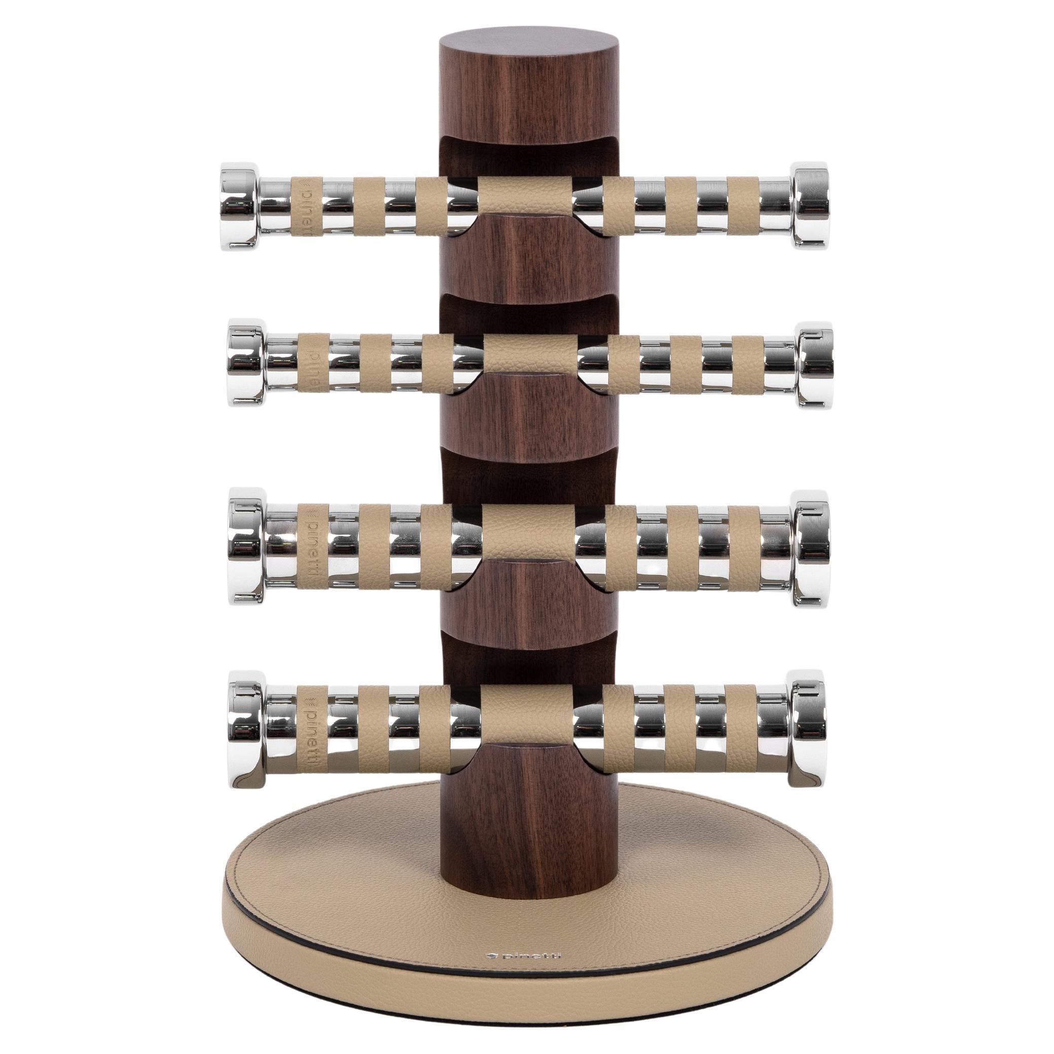 21st Kit of 4 Dumbbells with stand Handmade in Italy