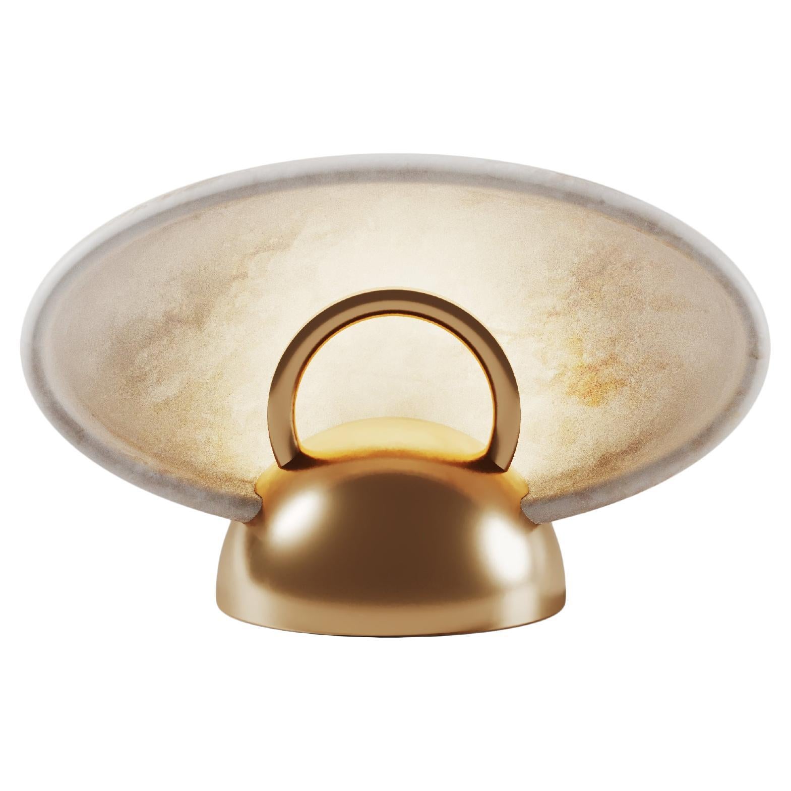 21st Marais i Table Lamp Brass Alabaster by Creativemary