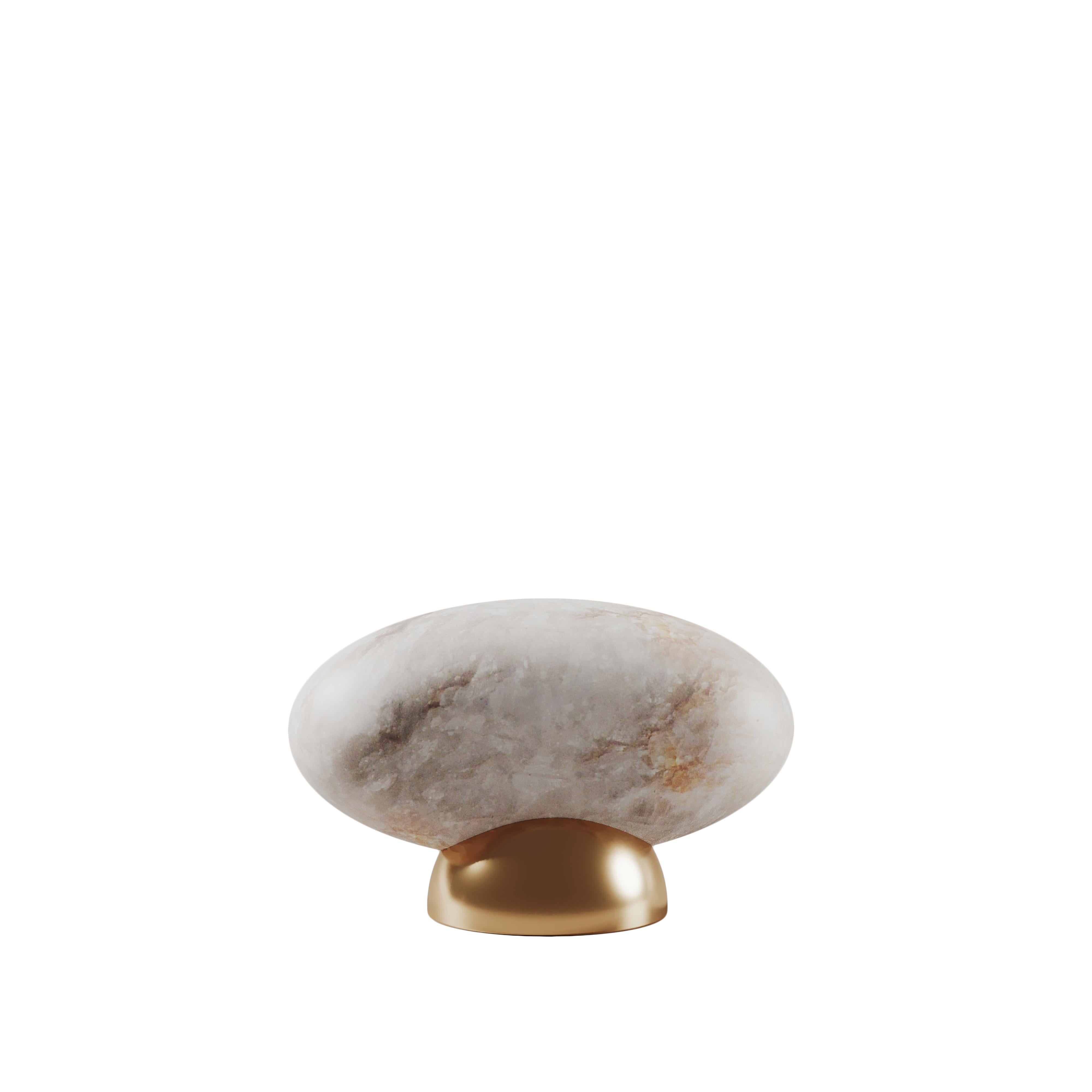 21ª Lámpara de mesa Marais i Latón Alabastro Made in Portugal by Creativemary en venta 4