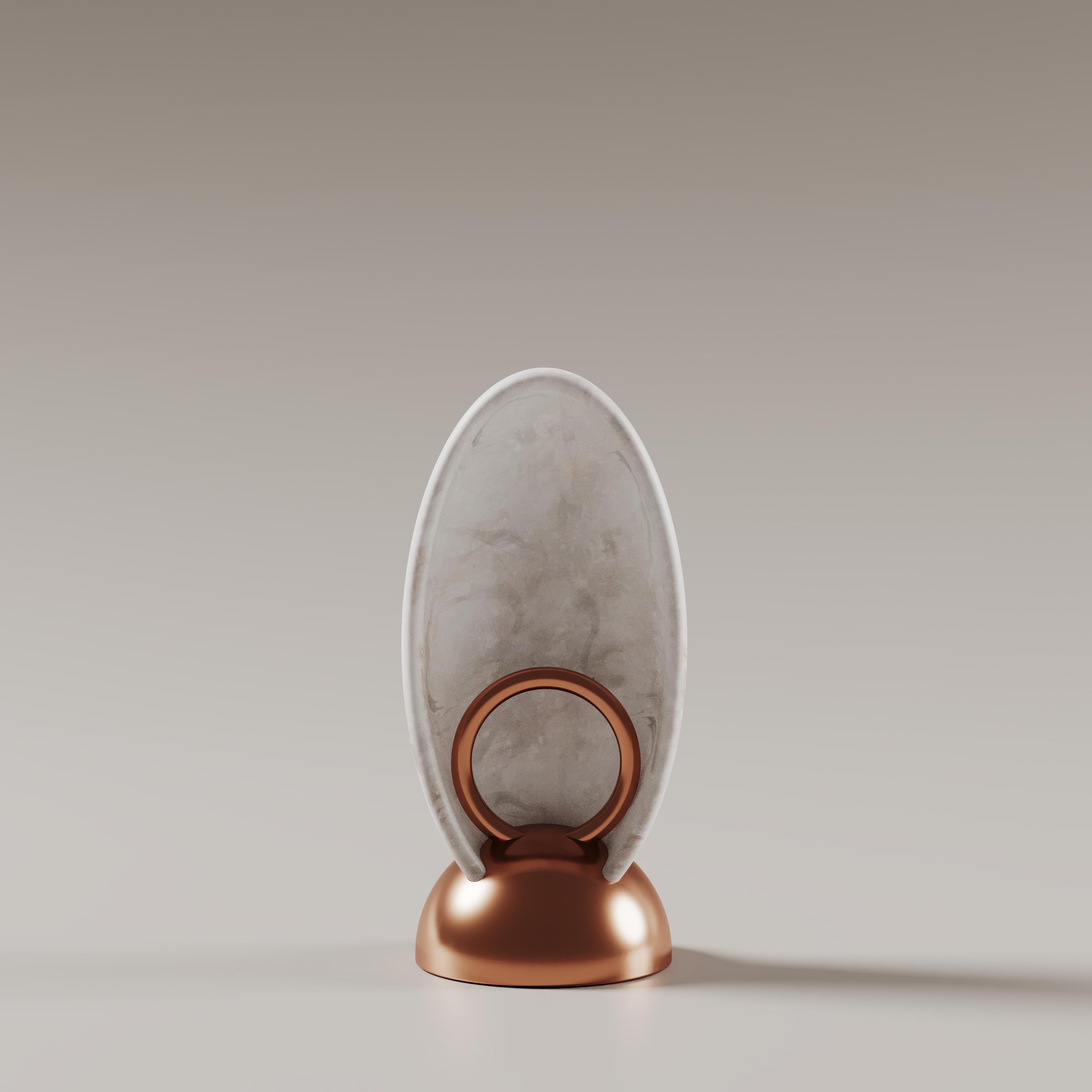 21ª Lámpara de mesa Marais II Latón Alabastro Made in Portugal by Creativemary Siglo XXI y contemporáneo en venta