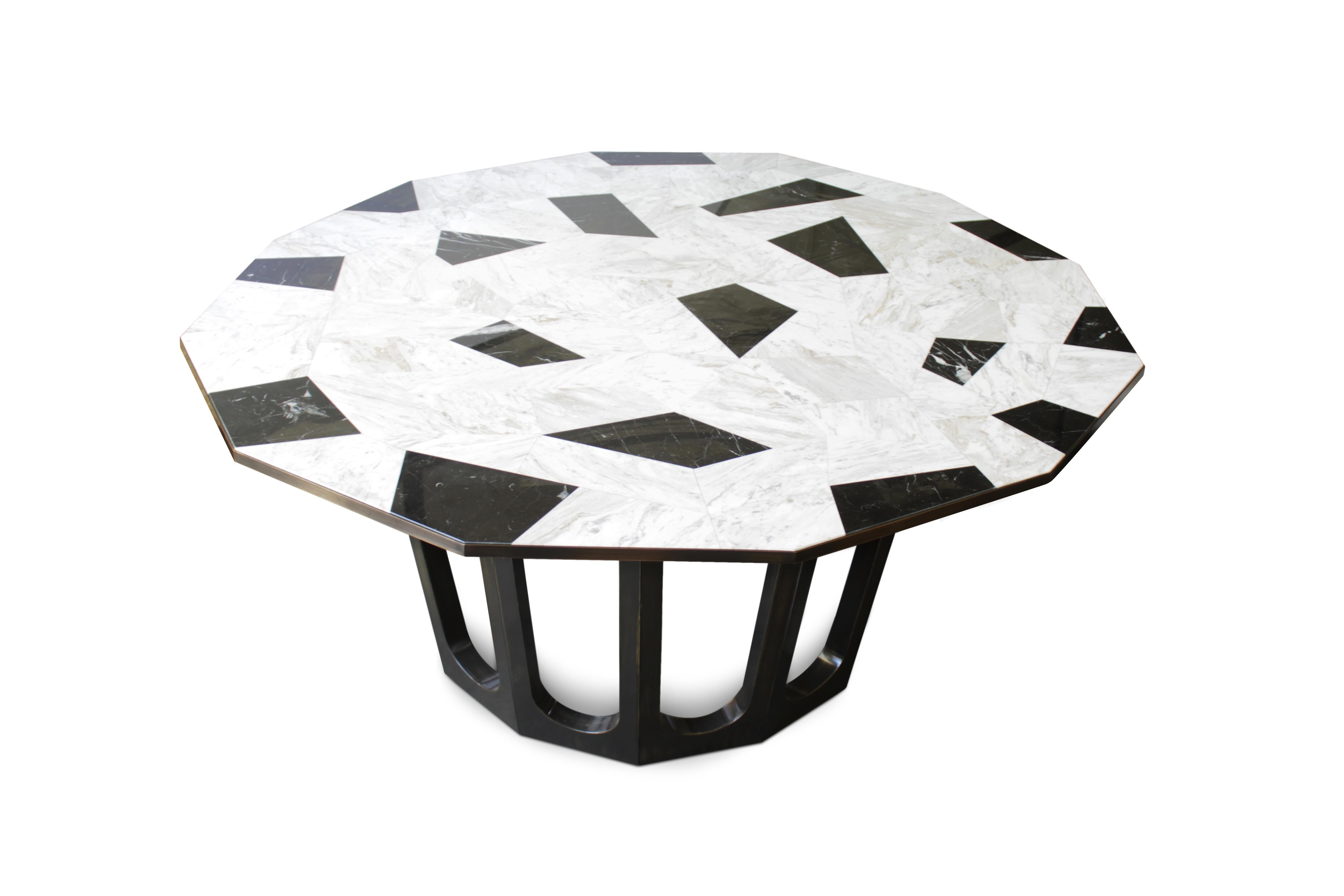 Mesa de comedor 21 Northup Mármol Calacatta Made in Portugal de Porus Studio en venta 1