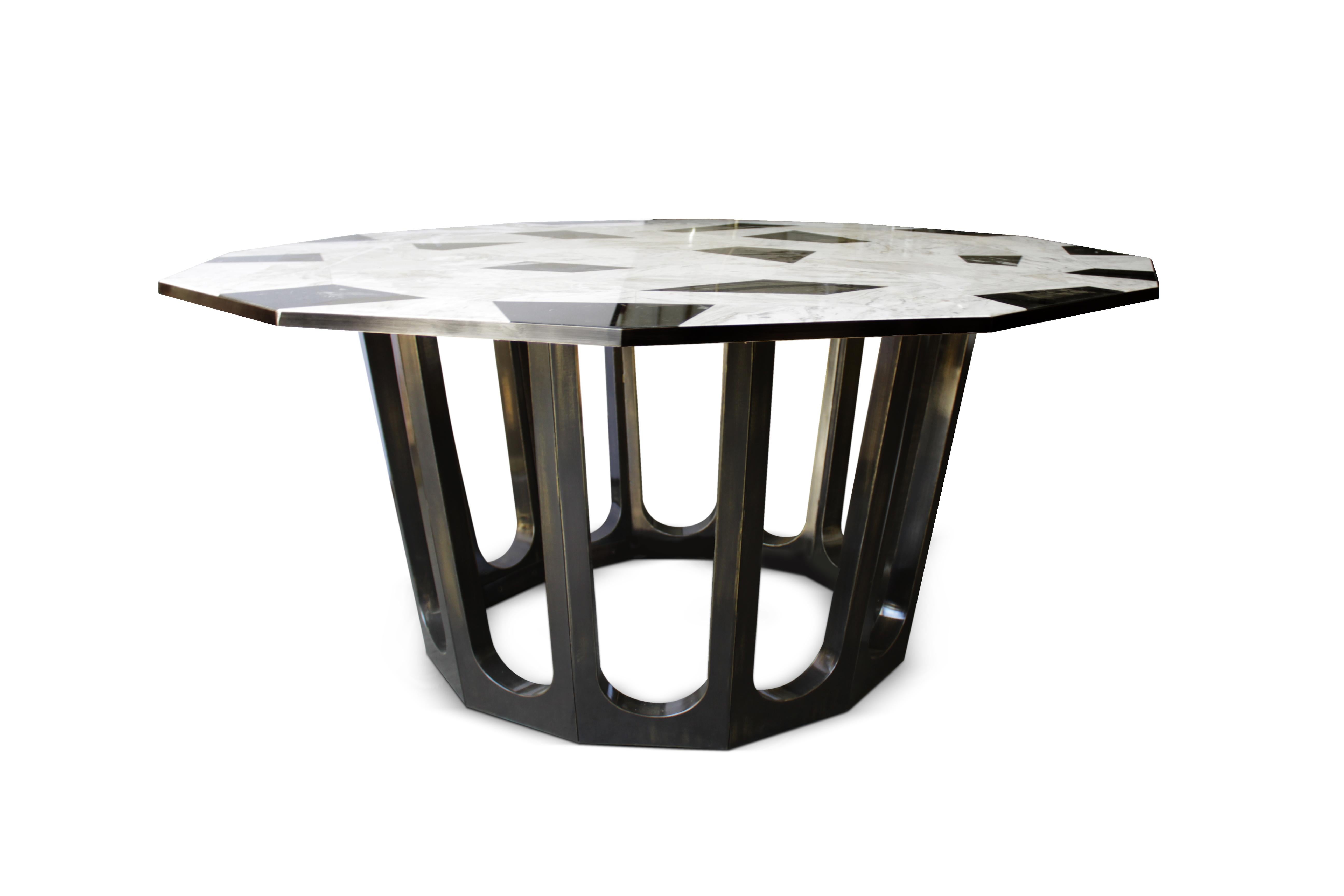 Mesa de comedor 21 Northup Mármol Calacatta Made in Portugal de Porus Studio en venta 2