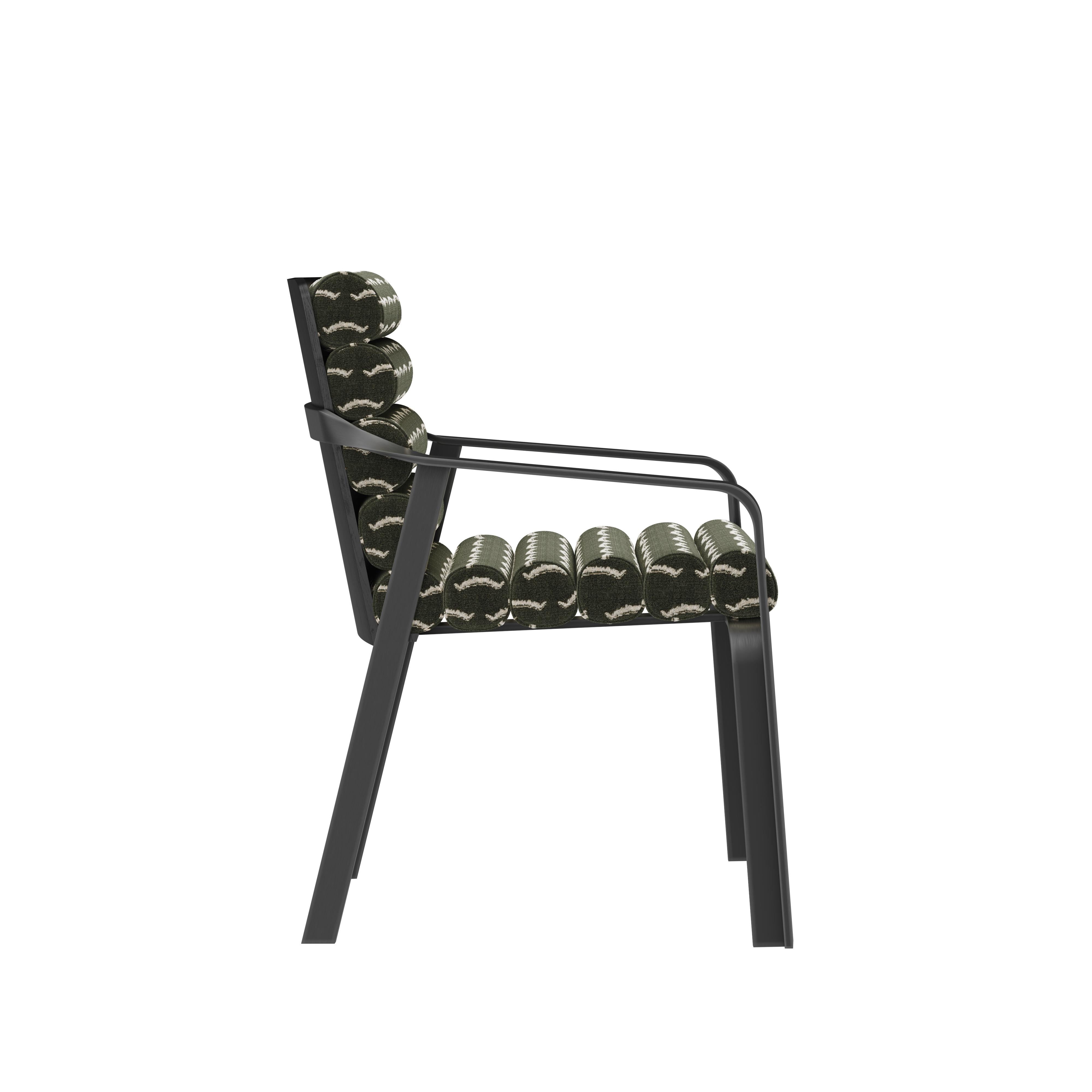 21st Ohio Dining Chair Nubuck Brass Handmade in Portugal by Porus Studio For Sale 10