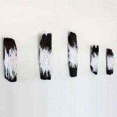 21st Wall Sculpture "HITOS" by Genaro Bastardo" Paper White Modern Handmade