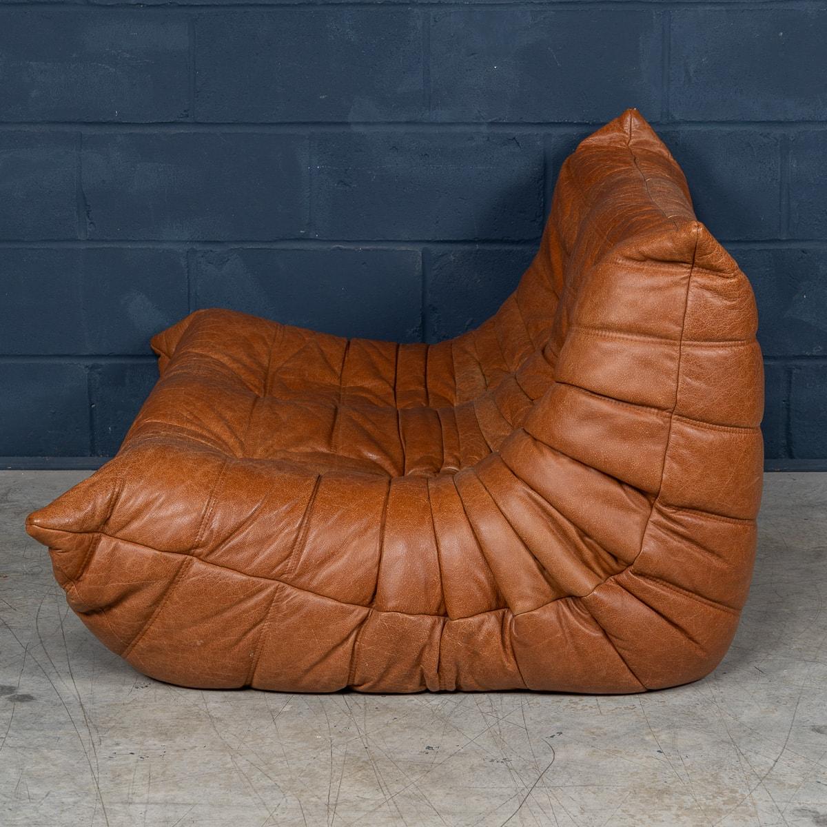 French 21stC Brown Leather 