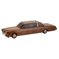 21stC Contemporary Hand Carved Wooden Cadillac Car c.2000