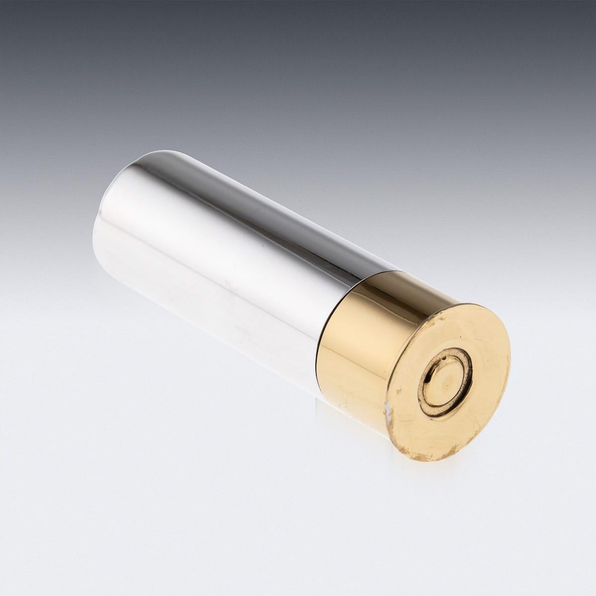 21stC English Novelty Set Of 10 Shotgun Shaped Solid Silver Butt Markers In Case For Sale 5