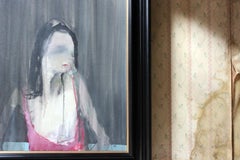 Irish Abstract School Oil on Canvas Painting, Inhabit Ever Onwards, M.K