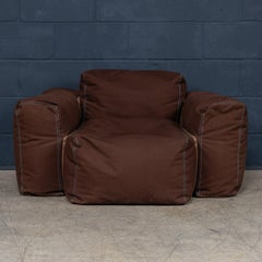 21stC Italian Brown Cappellini "Superoblong" Armchair By Jasper Morrison c.2004