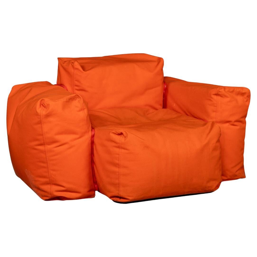 21stC Italian Orange Cappellini "Superoblong" Armchair By Jasper Morrison c.2004