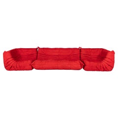 21stC Red "Togo" Sofa Suite By Michel Ducaroy For Ligne Roset c.2000