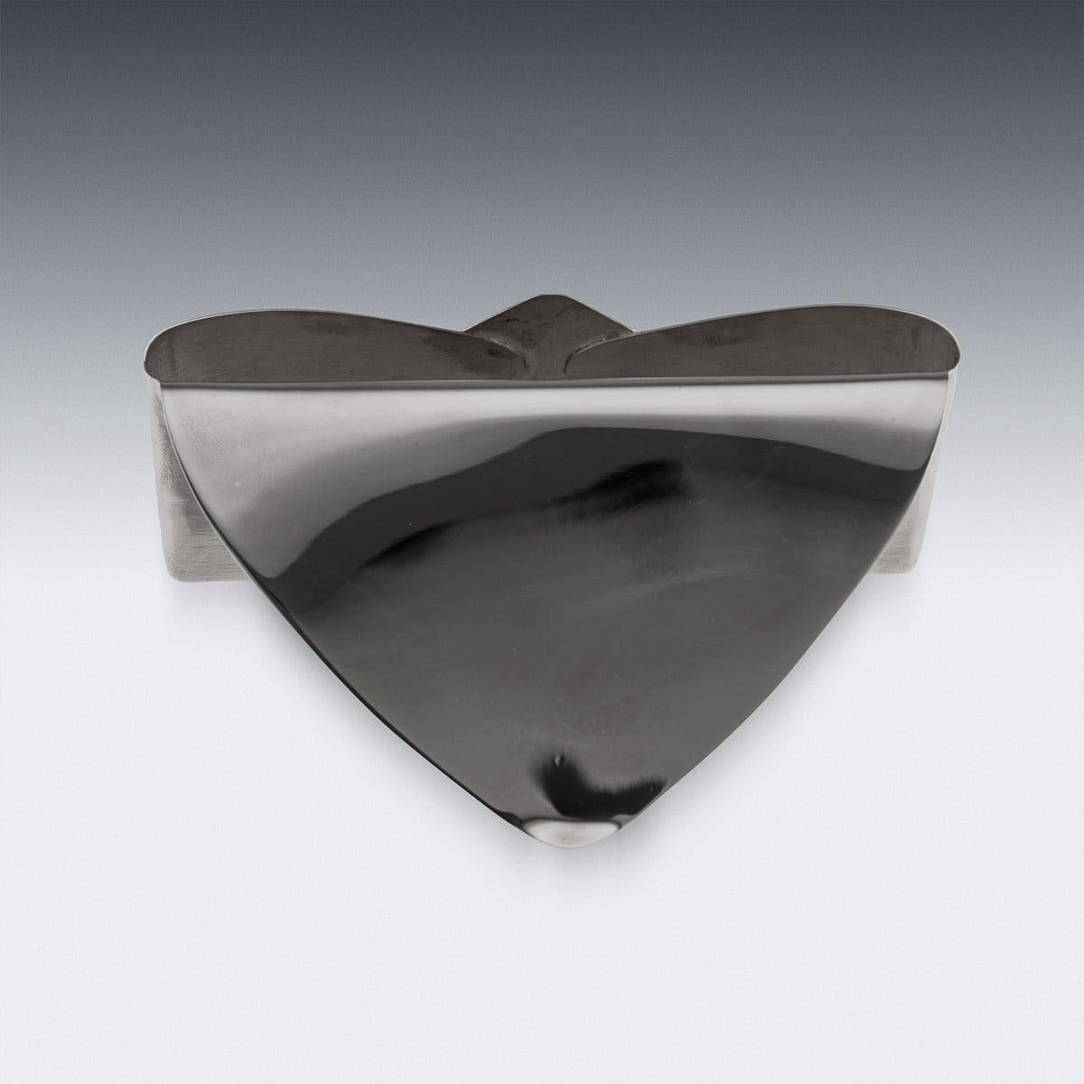 XXI secolo e contemporaneo Portacarte da scrivania a busta e custodia in argento massiccio del 21° secolo, Asprey & Co. C.C. in vendita