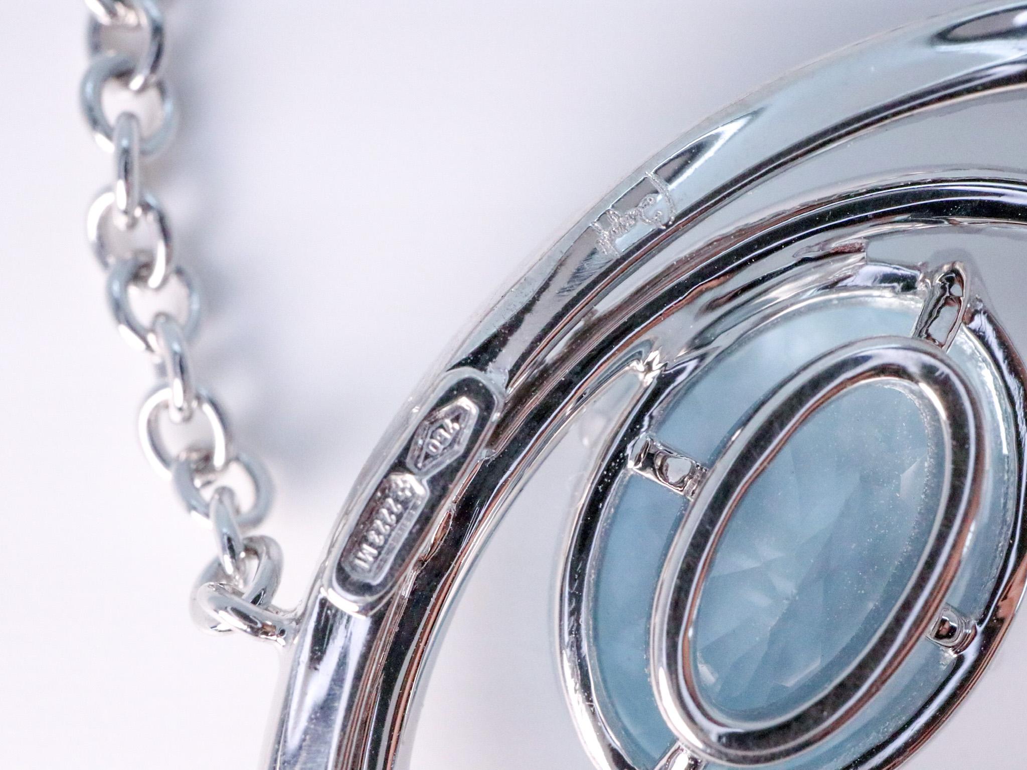 Beatrice Barzaghi 5 carat Aquamarine Diamond  Gold Unique Clasp Cosmic Bracelet  For Sale 1