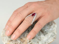 2.02 Carat Rubellite Diamond 18K Rose Gold Made in Italy Cosmic Empowerment Ring