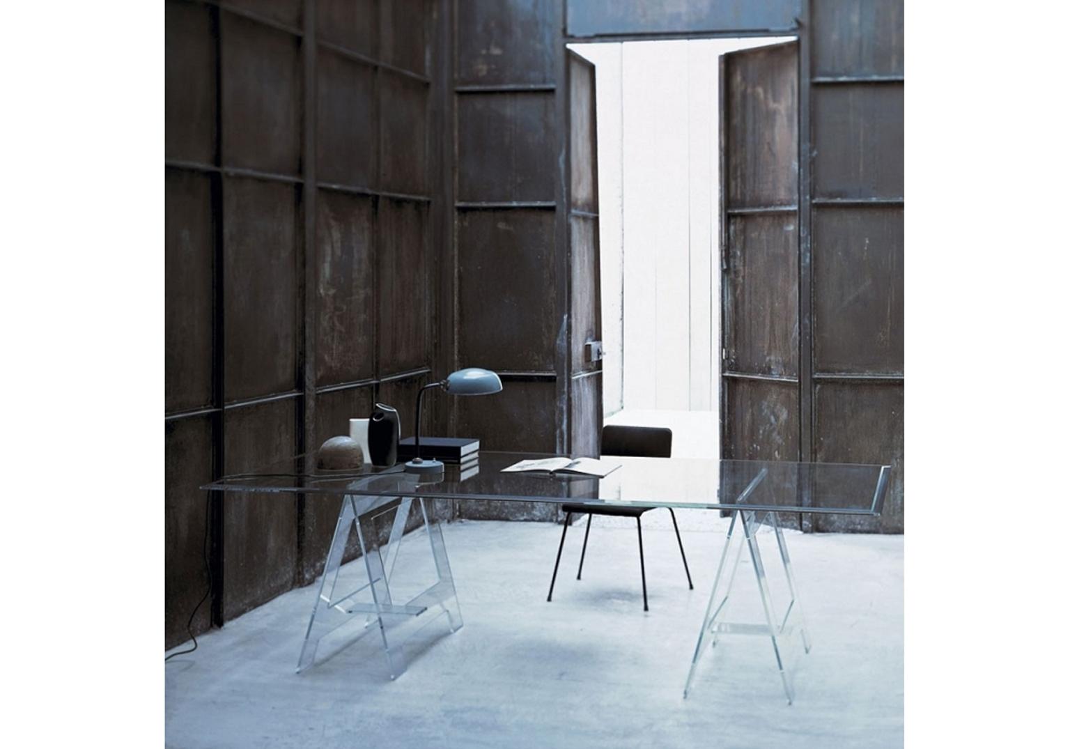 Italian Design 21st Century Clear Crystal Desk or Dining Table 7