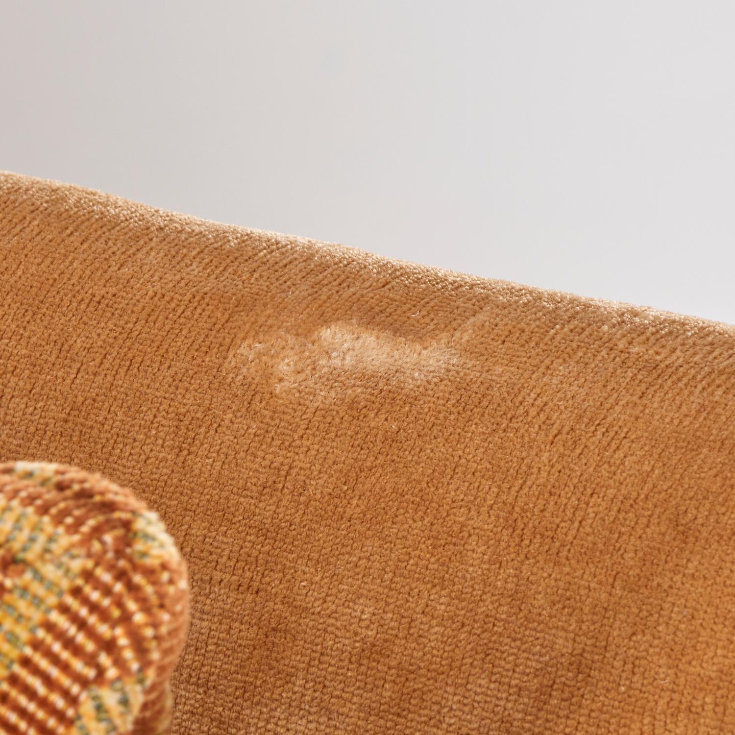 American 21th C. Custom Four-Seat Sofa in Brunschwig et Fils Luxury Autun Mohair Velvet