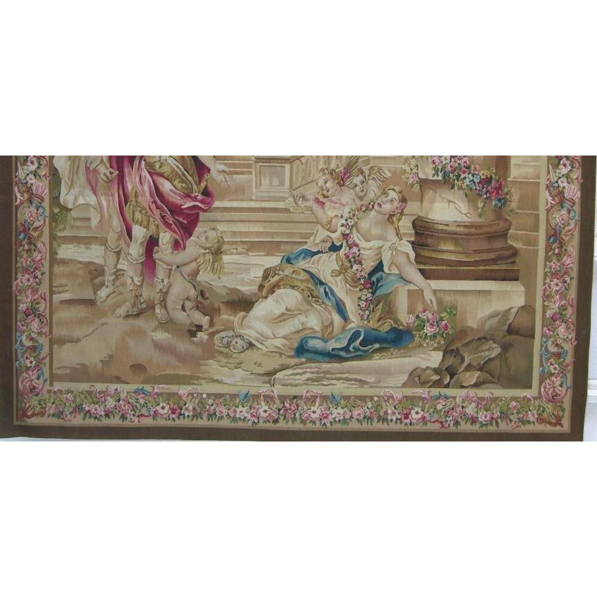 Authentischer wandhängender Wandteppich des 21. Jahrhunderts 7'4'' X 6' Ft (Empire) im Angebot