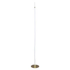 Bloom Floor Lamp in Brass and Fabric 250h cm  by Morghen Studio