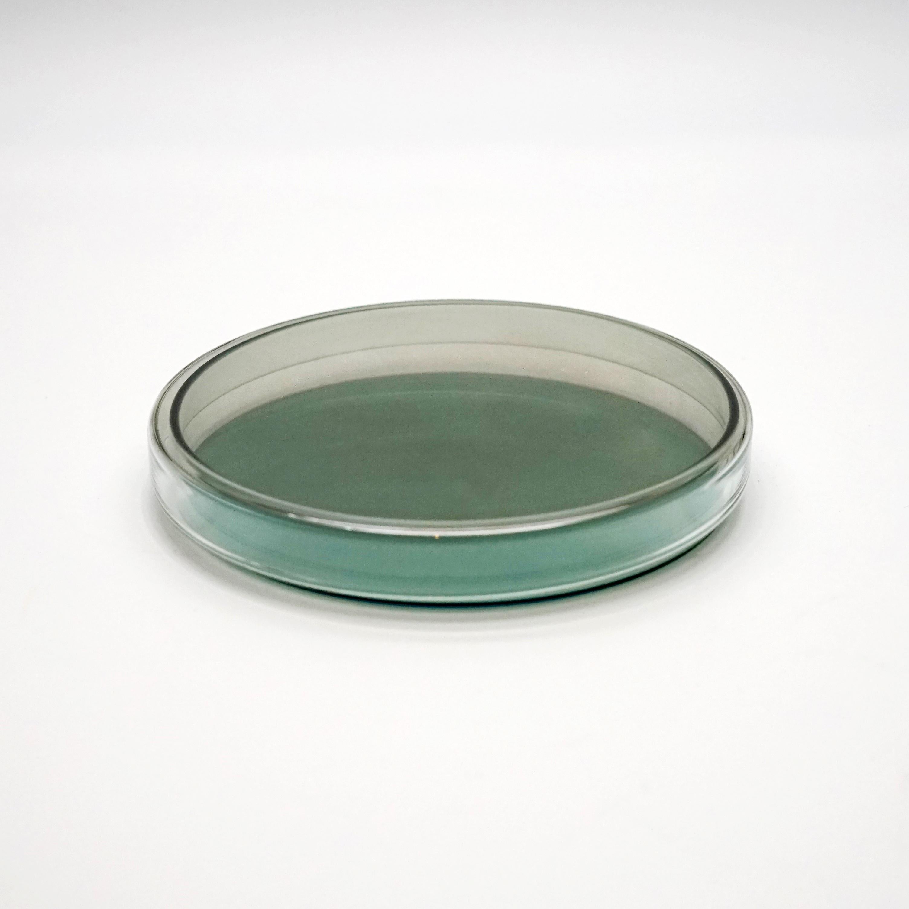 Contemporary 21th Century Borosilicate Glass Box Set Handpainted, Four Moons by Kanz