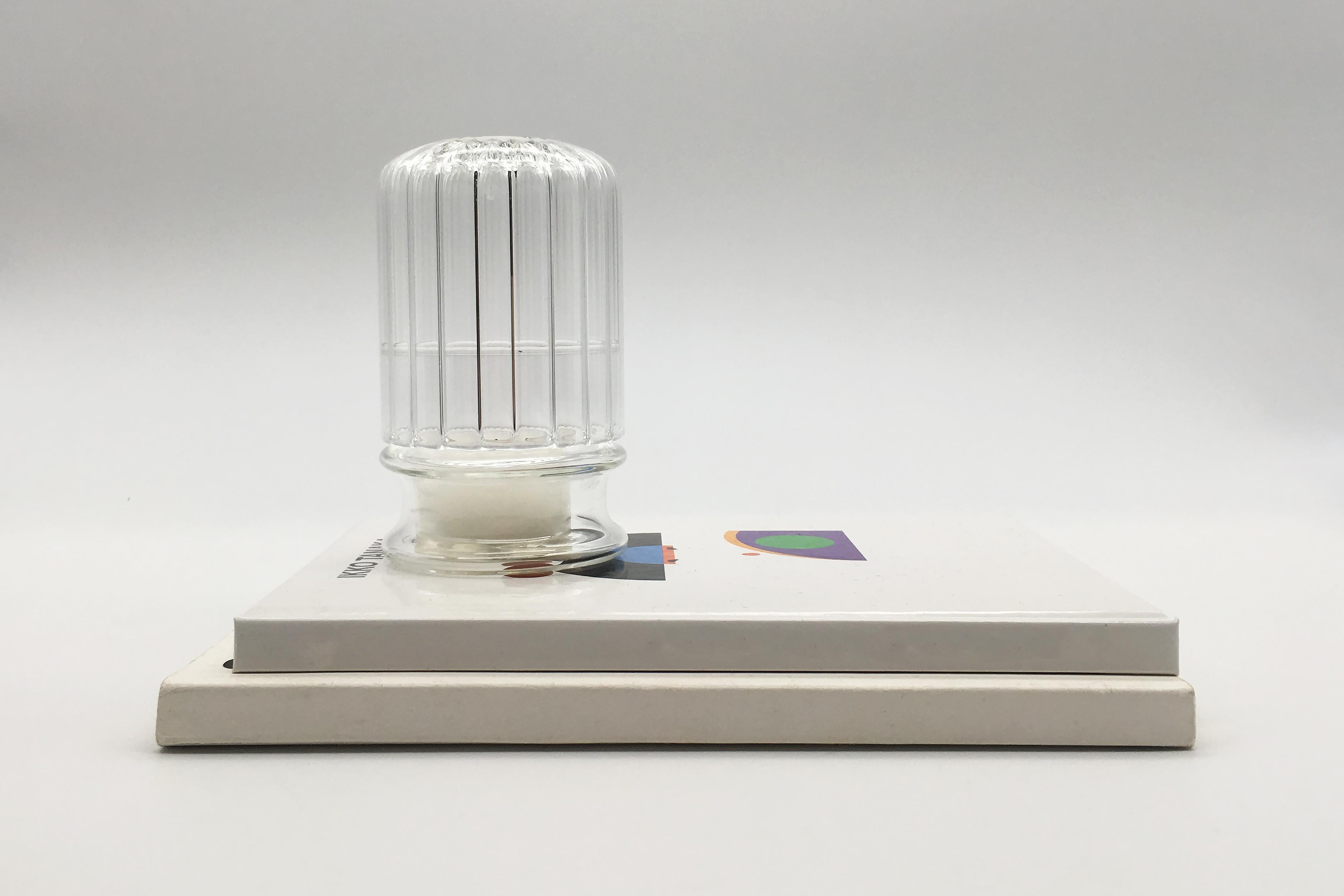 21th Century, Borosilicate Glass Candle Lamp MOSCARDINO, Handcrafted, Kanz In New Condition For Sale In Venezia, Veneto