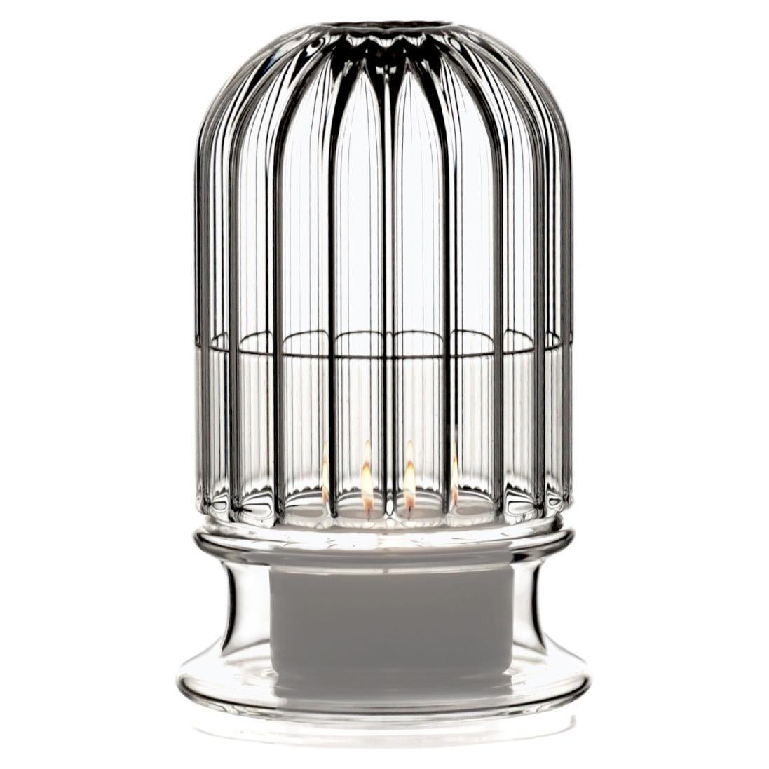 21th Century, Borosilicate Glass Candle Lamp MOSCARDINO BIG, Handcrafted, Kanz
