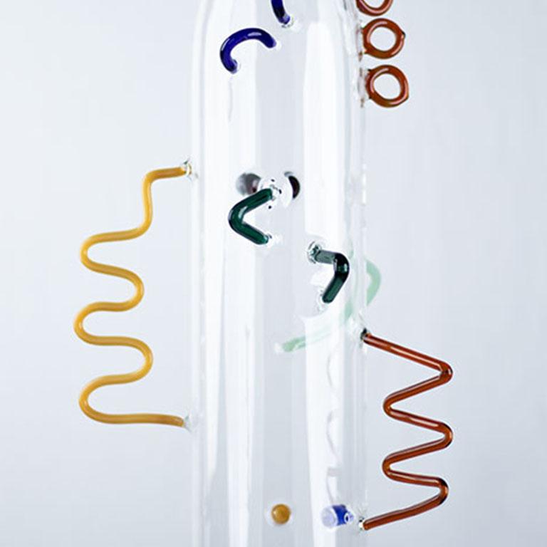 21e siècle, récipient en verre borosilicate de taille moyenne par Diego Olivero Studio Neuf - En vente à Brooklyn, NY