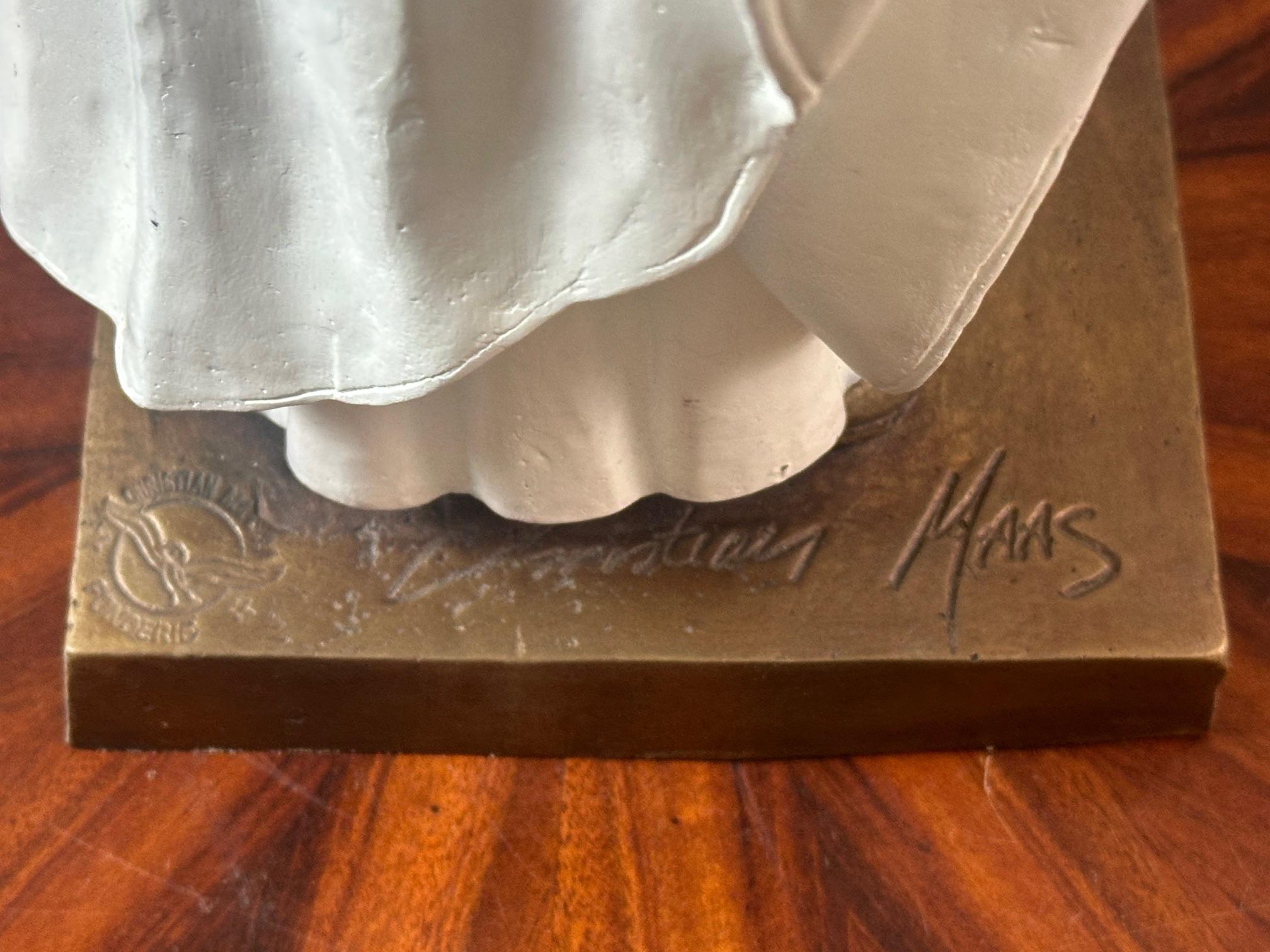 Scultura in bronzo del Papa del 21° secolo firmata da Christian Maas, 2005s in vendita 4