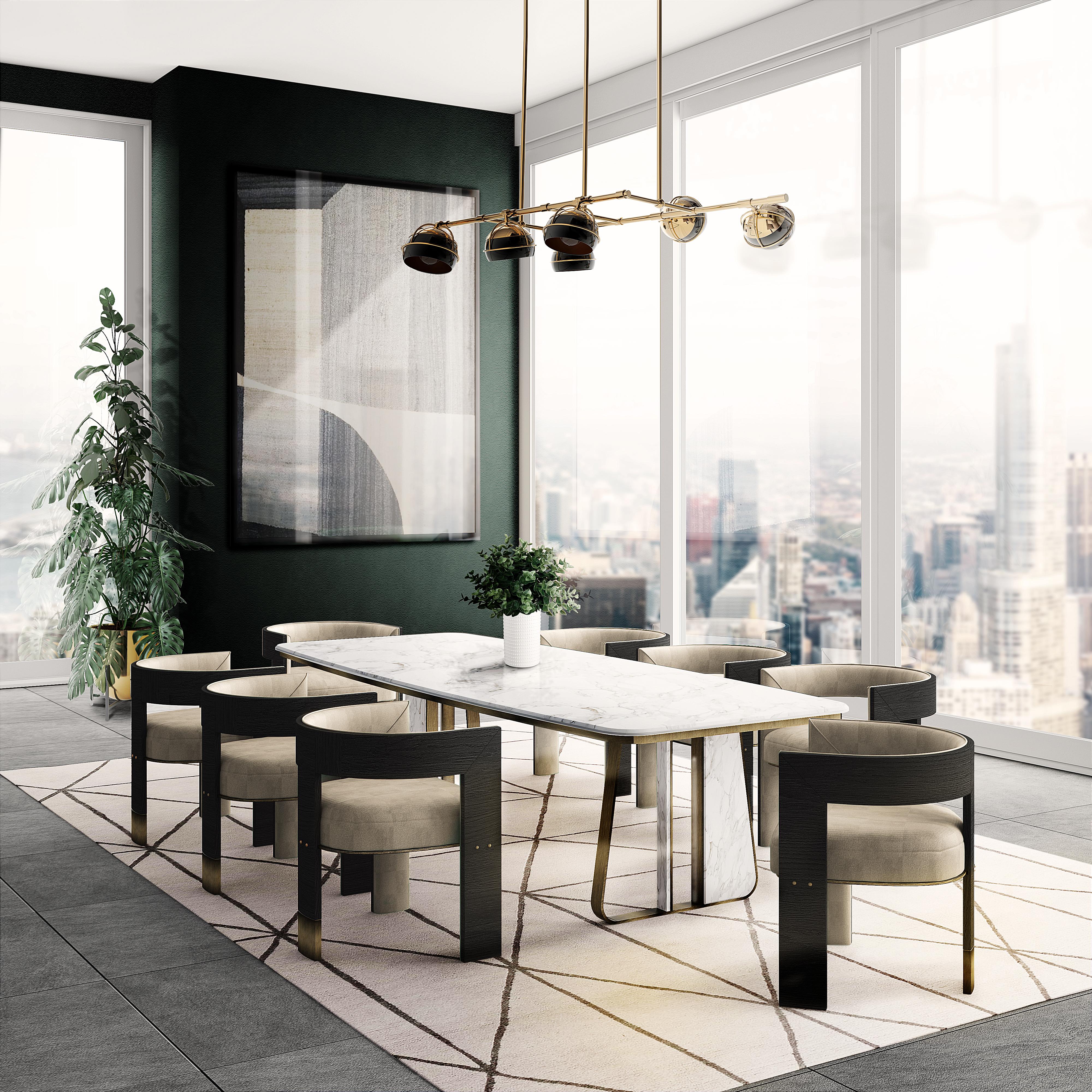 The Brooklyn dining chair is one of the newest pieces designed by Porus Studio.
Since its construction, the Brooklyn Bridge become an icon of New York City. Connecting Manhattan to New York, It was the first fixed crossing across the East River.