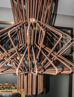 21st   Foscarini  Chandelier Italian  BrownAluminum Chandelier, Allegro Ritmico"