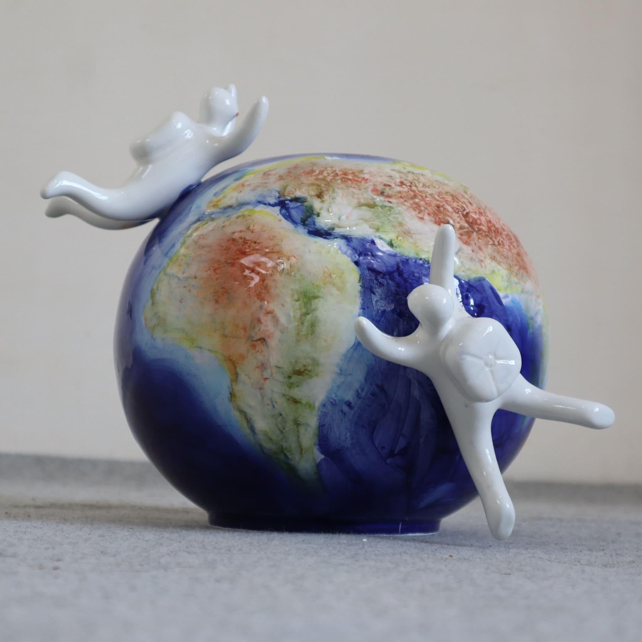 Vase globe en céramique du 21e siècle « Ky, Kome e Perke » par Opificio Etico, Italie en vente 6