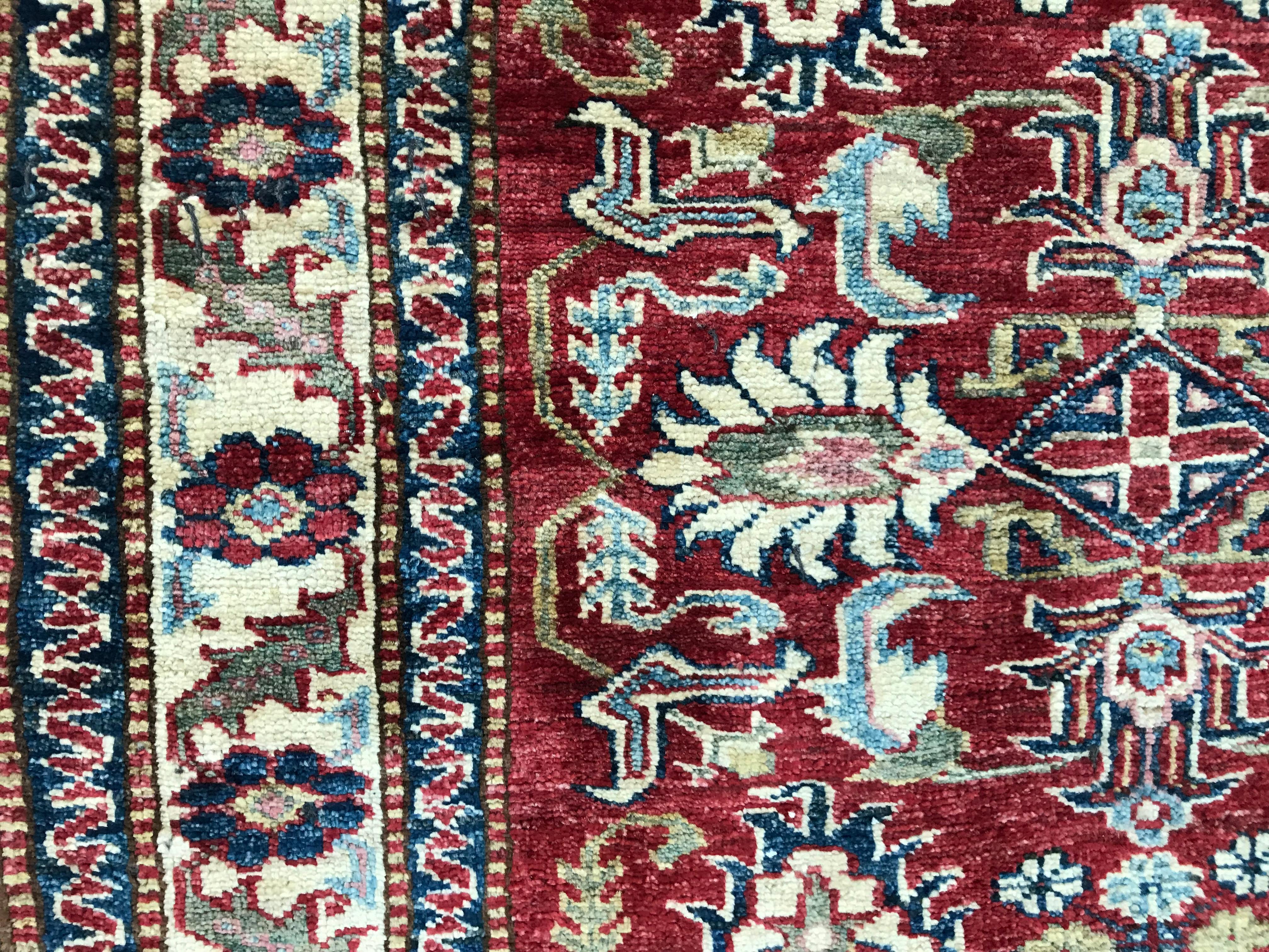 Magnifique petit tapis afghan Bon état - En vente à Saint Ouen, FR